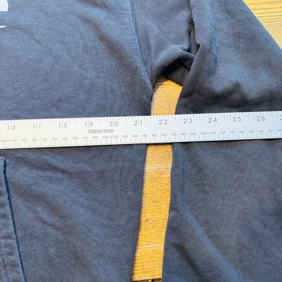 Reebok Sweater Mens Medium Black Casual Pullover Hoodie Sweatshirt - Picture 4 of 12